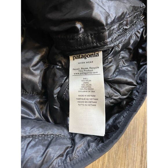 Patagonia Women's S Micro Puff Black Quilted Insulated Jacket Full Zip - Picture 6 of 10
